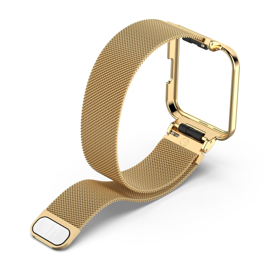 Milanaise Armband mit H&uuml;lle - Gold - Xiaomi Redmi Watch 2 (Lite)