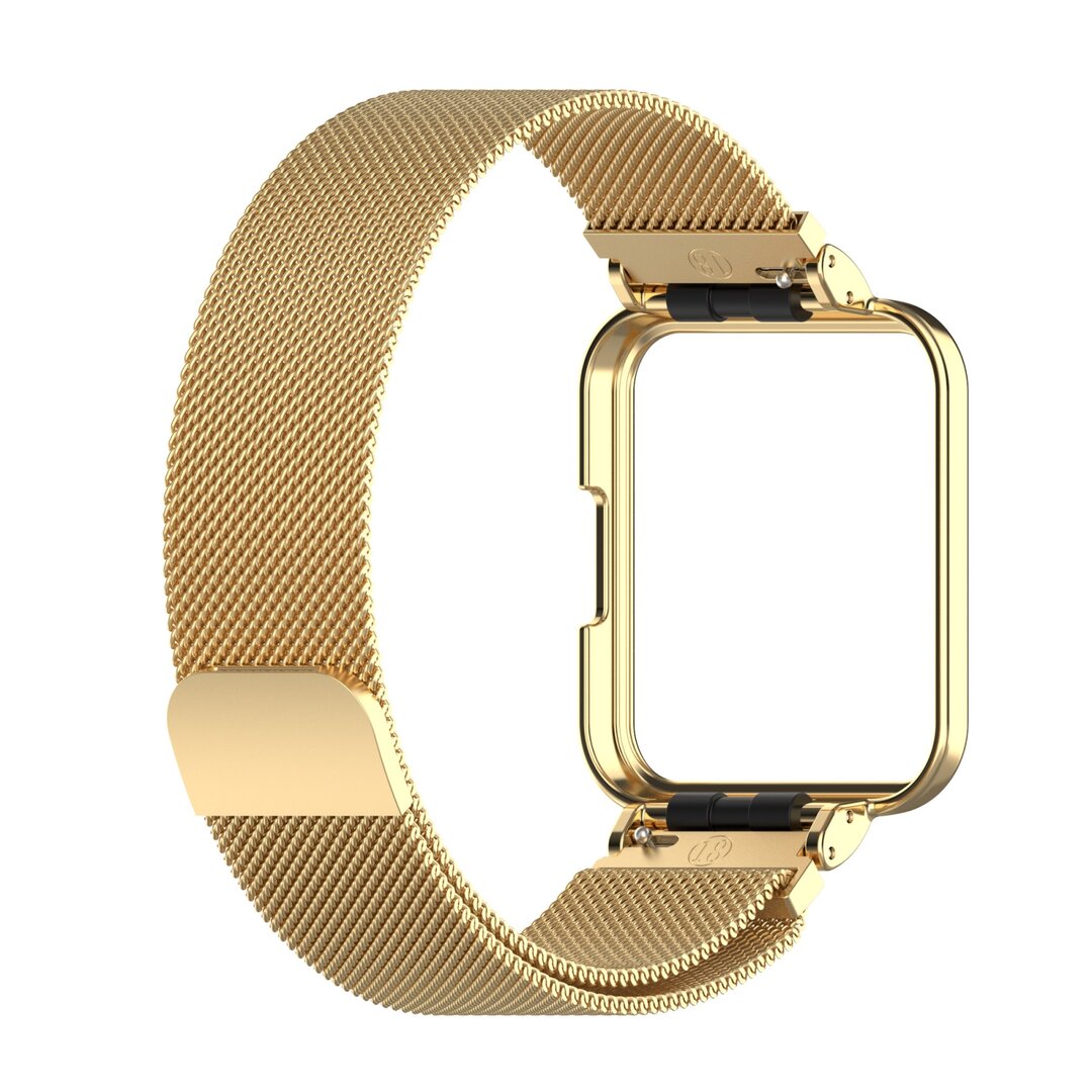 Milanaise Armband mit H&uuml;lle - Gold - Xiaomi Redmi Watch 2 (Lite)