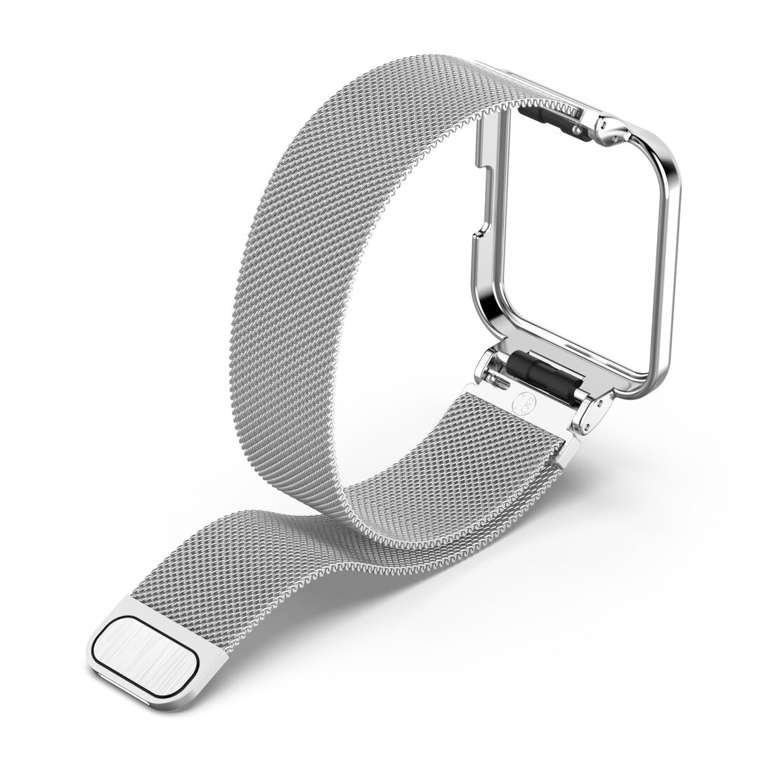 Milanaise Armband mit H&uuml;lle - Silber - Xiaomi Redmi Watch 2 (Lite)