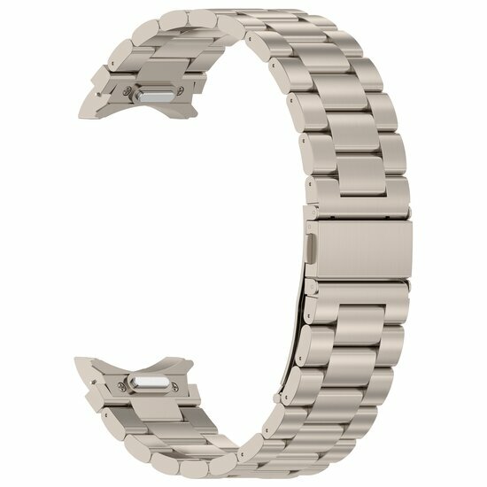 Stahlband mit Verbindungsknopf - Farbe Titanium - Samsung Galaxy Watch 5 (Pro) - 40mm / 44mm / 45mm