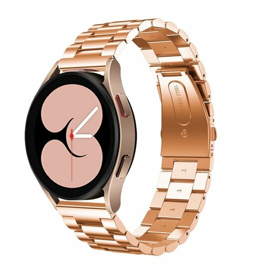 Stahlgliederarmband - Ros&eacute;gold - Samsung Galaxy Watch 5 (Pro) - 40mm / 44mm / 45mm