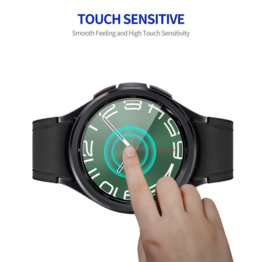 Displayschutzfolie - Tempered Glass - Geeignet f&uuml;r die Samsung Galaxy Watch 6 Classic - 47mm