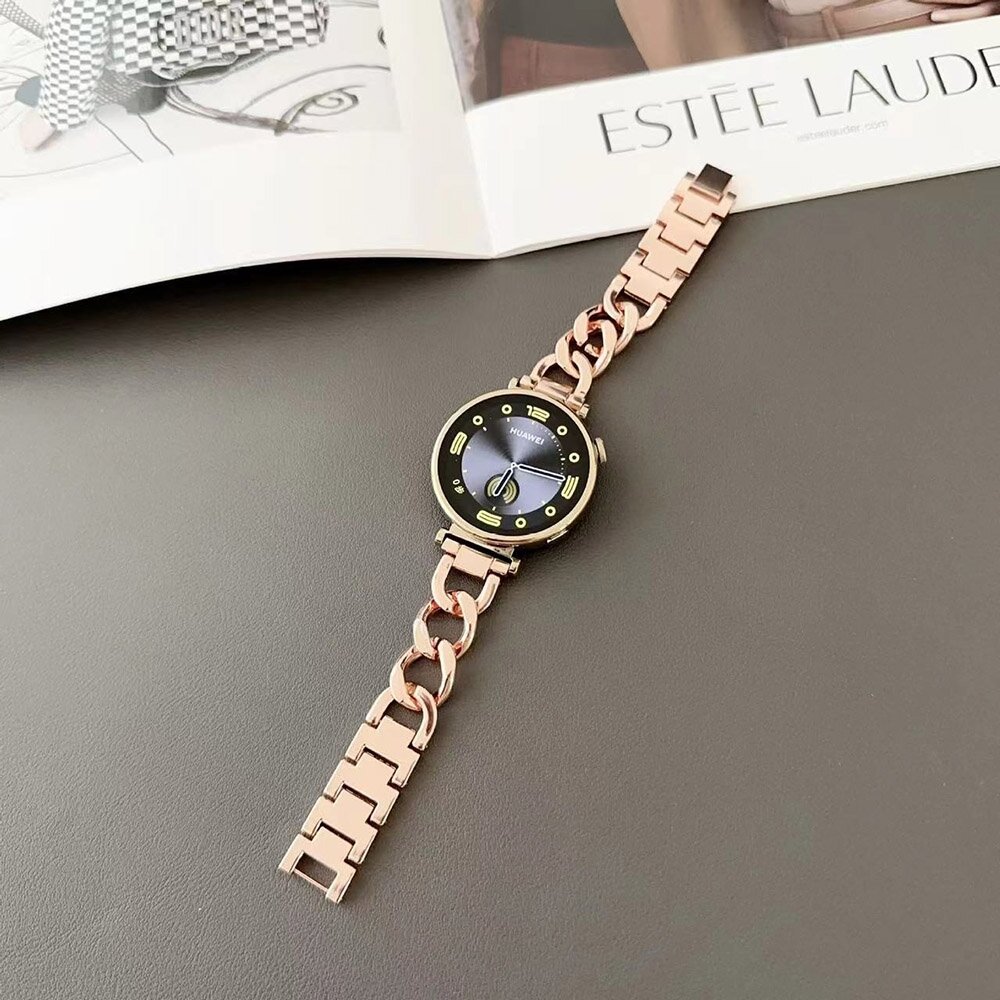 Huawei Watch GT 4 / GT 5 (41mm) &amp; GT 5 Pro (42mm) - Metallkettenarmband - Rose gold