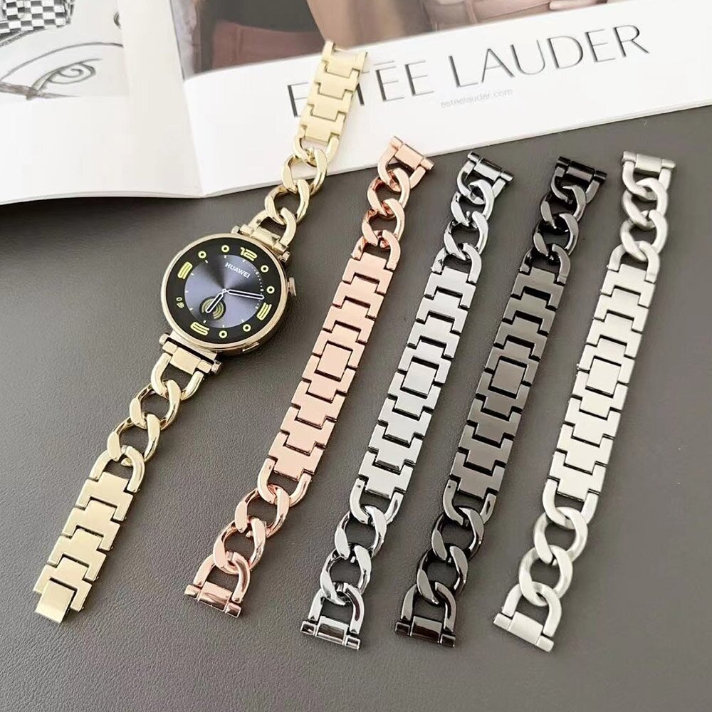 Huawei Watch GT 4 / GT 5 (41mm) &amp; GT 5 Pro (42mm) - Metallkettenarmband - Rose gold