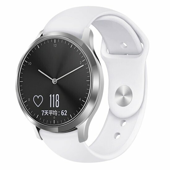Garmin Venu 3s / Vivoactive 4s / Venu 2s / Vivomove 3s / Forerunner 255s - Sportarmband - Gr&ouml;&szlig;e: Klein - Wei&szlig;