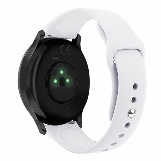 Garmin Venu 3s / Vivoactive 4s / Venu 2s / Vivomove 3s / Forerunner 255s - Sportarmband - Gr&ouml;&szlig;e: Klein - Wei&szlig;