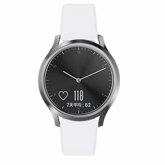 Garmin Venu 3s / Vivoactive 4s / Venu 2s / Vivomove 3s / Forerunner 255s - Sportarmband - Gr&ouml;&szlig;e: Klein - Wei&szlig;