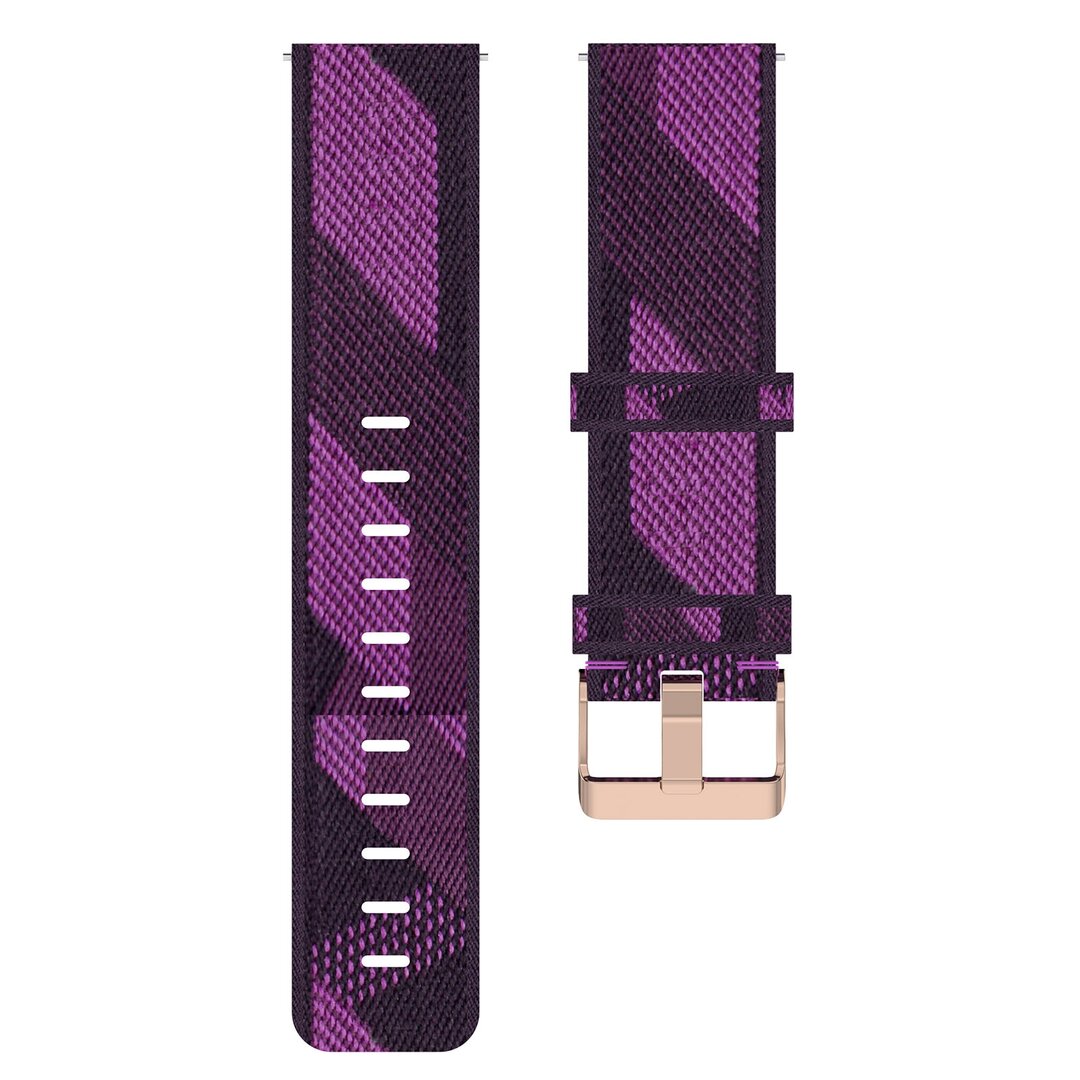 Garmin Venu 3s / Vivoactive 4s / Venu 2s / Vivomove 3s / Forerunner 255s - Leinenarmband - Violett