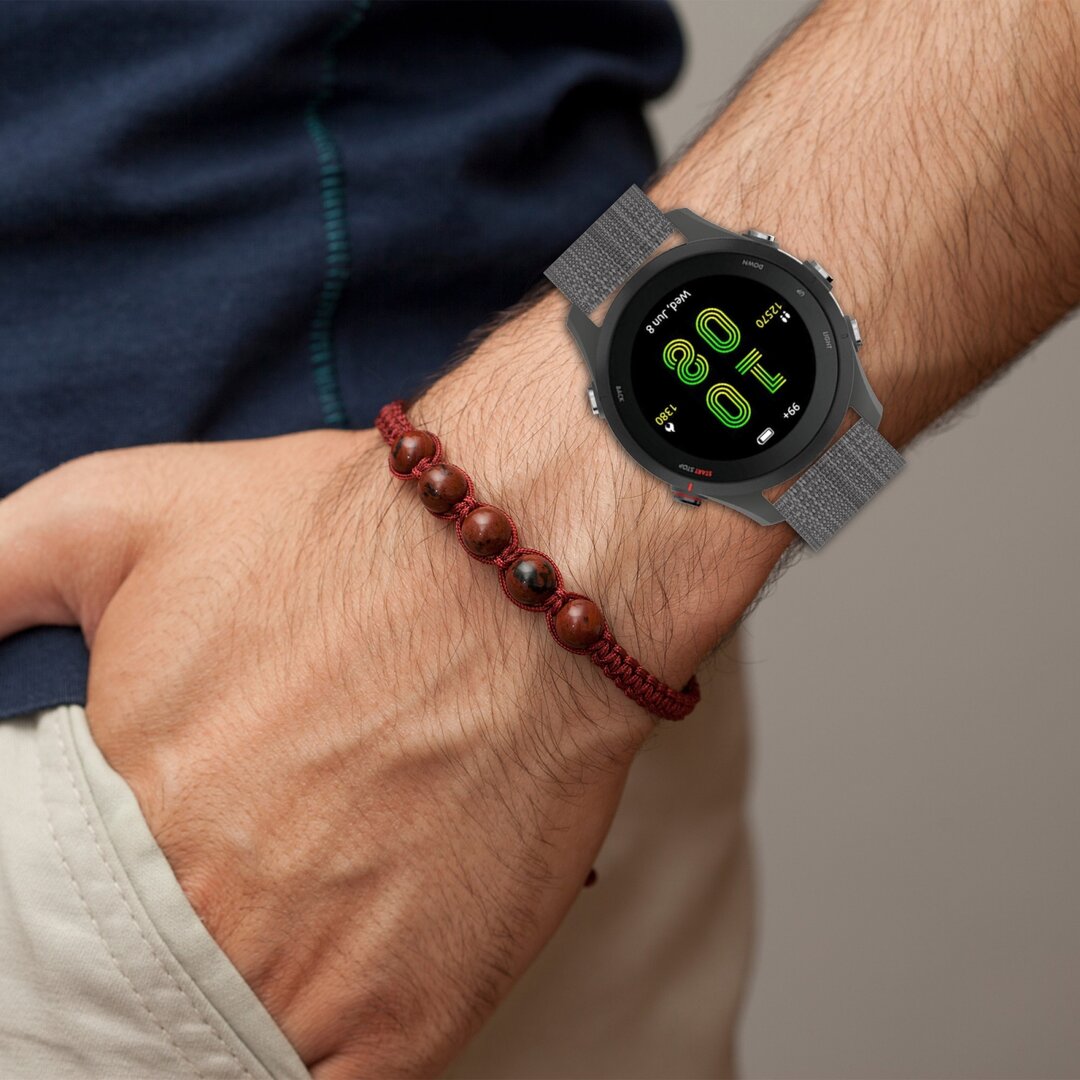 Garmin Venu 3s / Vivoactive 4s / Venu 2s / Vivomove 3s / Forerunner 255s - Segeltucharmband - Blau