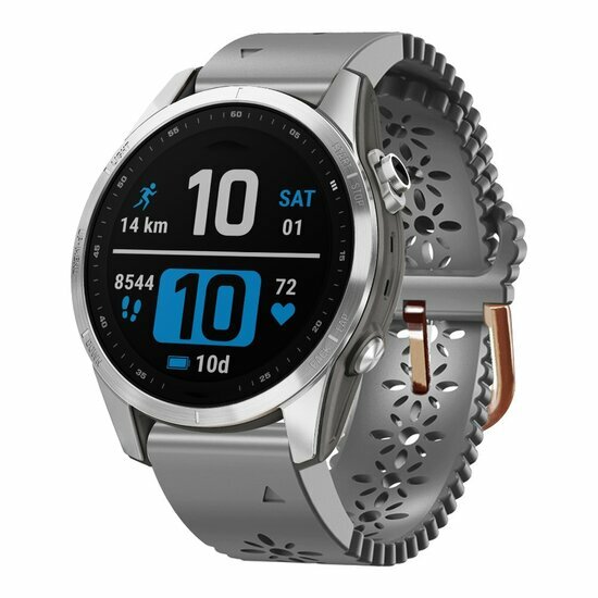 Blume Silikonband - Grau - Garmin Fenix 8 - 43mm