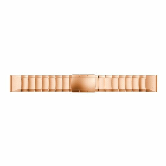 Edelstahl-Gliederarmband - Rose gold - Garmin Fenix 8 - 43mm