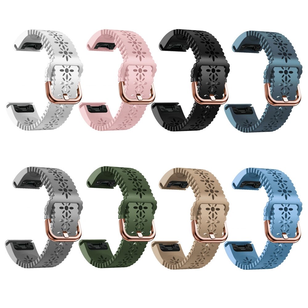 Blume Silikonband - Wei&szlig; - Garmin Fenix 7s/6s/5s / Instinct 2s / Epix Pro Gen 2 (42mm)
