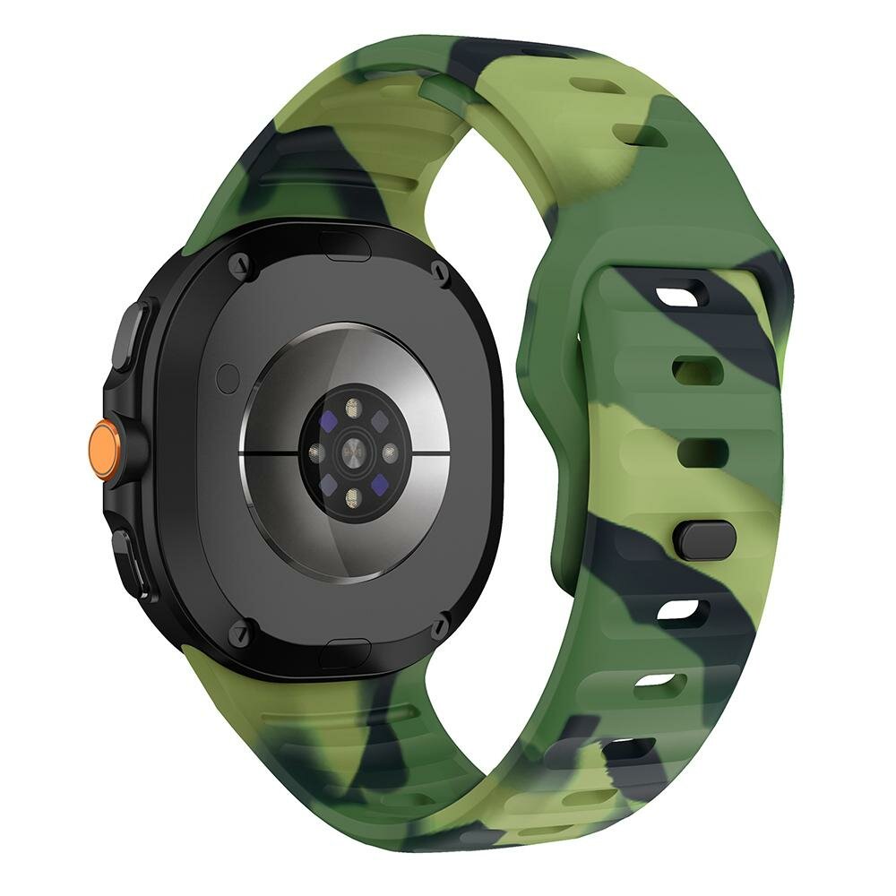 Wave Silikonarmband - Camouflage gr&uuml;n - Samsung Galaxy Watch 8 - 40mm / 44mm