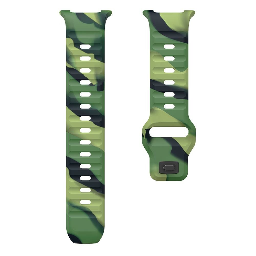 Wave Silikonarmband - Camouflage gr&uuml;n - Samsung Galaxy Watch 8 - 40mm / 44mm