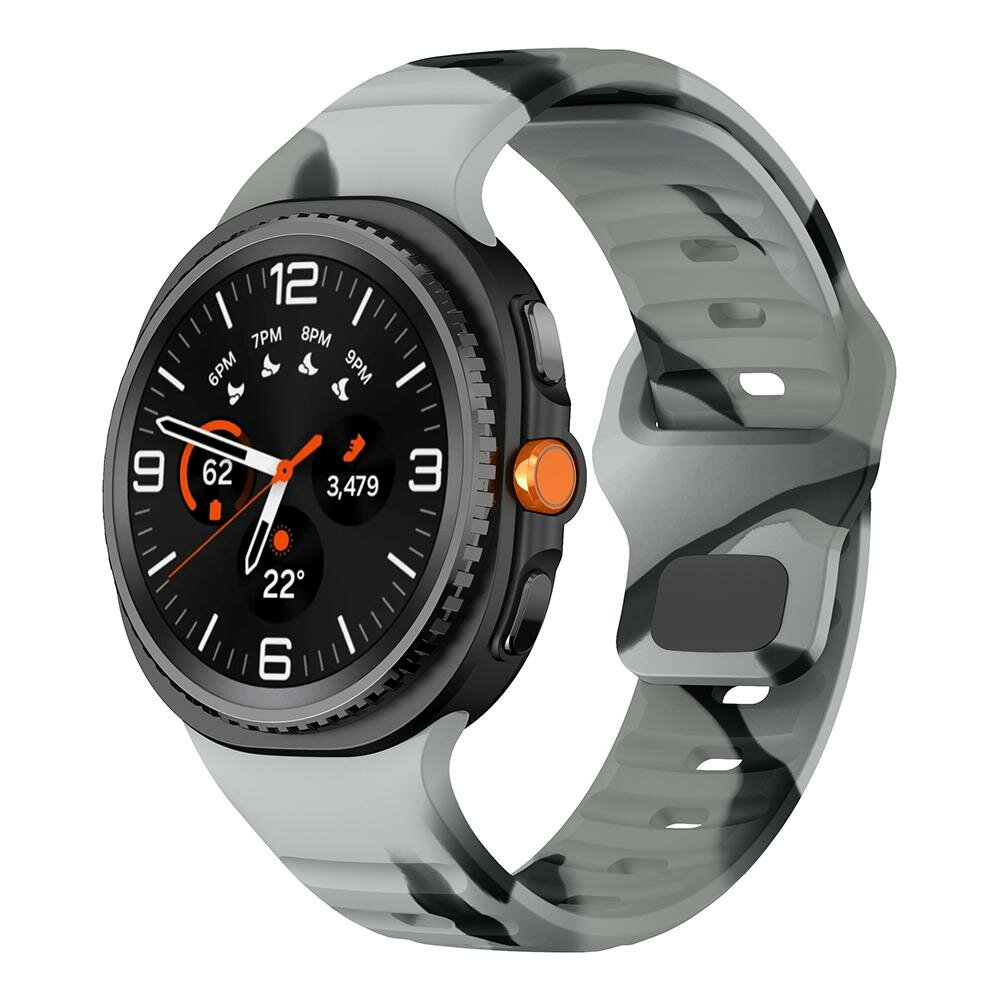 Wave Silikonarmband - Camouflage grau - Samsung Galaxy Watch 8 - 40mm / 44mm