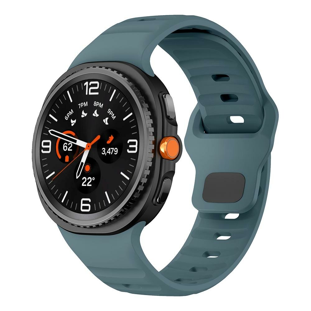 Wave Silikonarmband - Grau-Blau - Samsung Galaxy Watch 8 - 40mm / 44mm