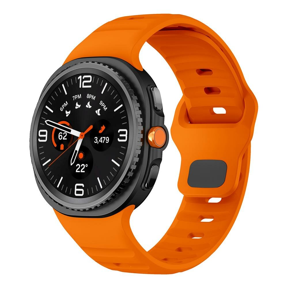 Wave Silikonarmband - Orange - Samsung Galaxy Watch 8 - 40mm / 44mm