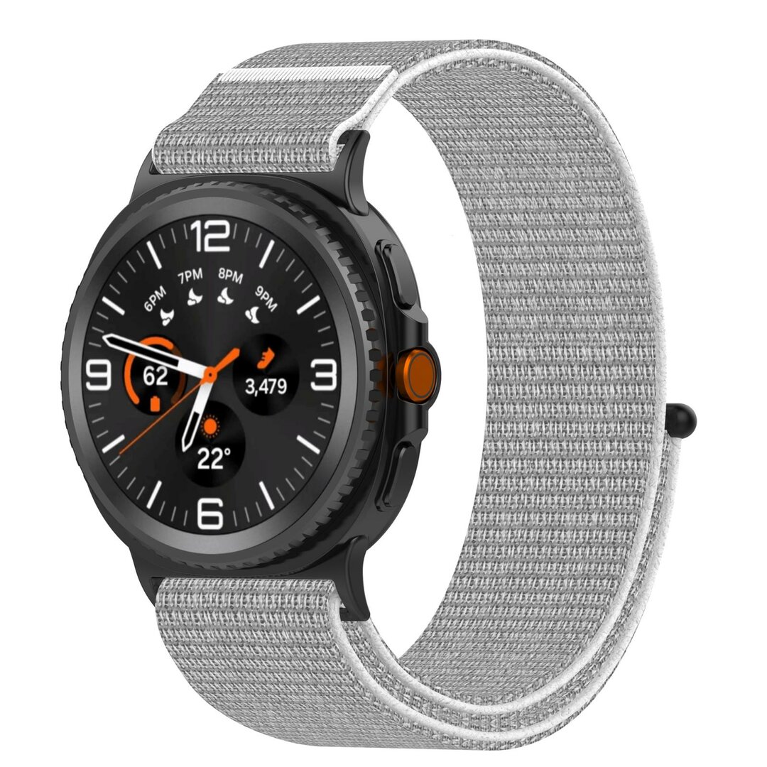 Sportloop Nylonband - Hellgrau - Samsung Galaxy Watch 8 - 40mm / 44mm