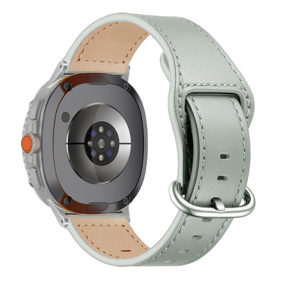 Klassisches Lederarmband - Grau - Samsung Galaxy Watch 8 - 40mm / 44mm