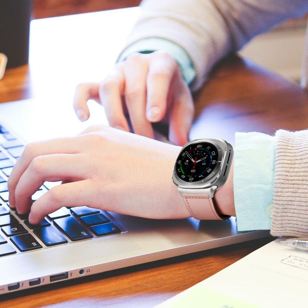 Klassisches Lederarmband - Rosa - Samsung Galaxy Watch 8 - 40mm / 44mm