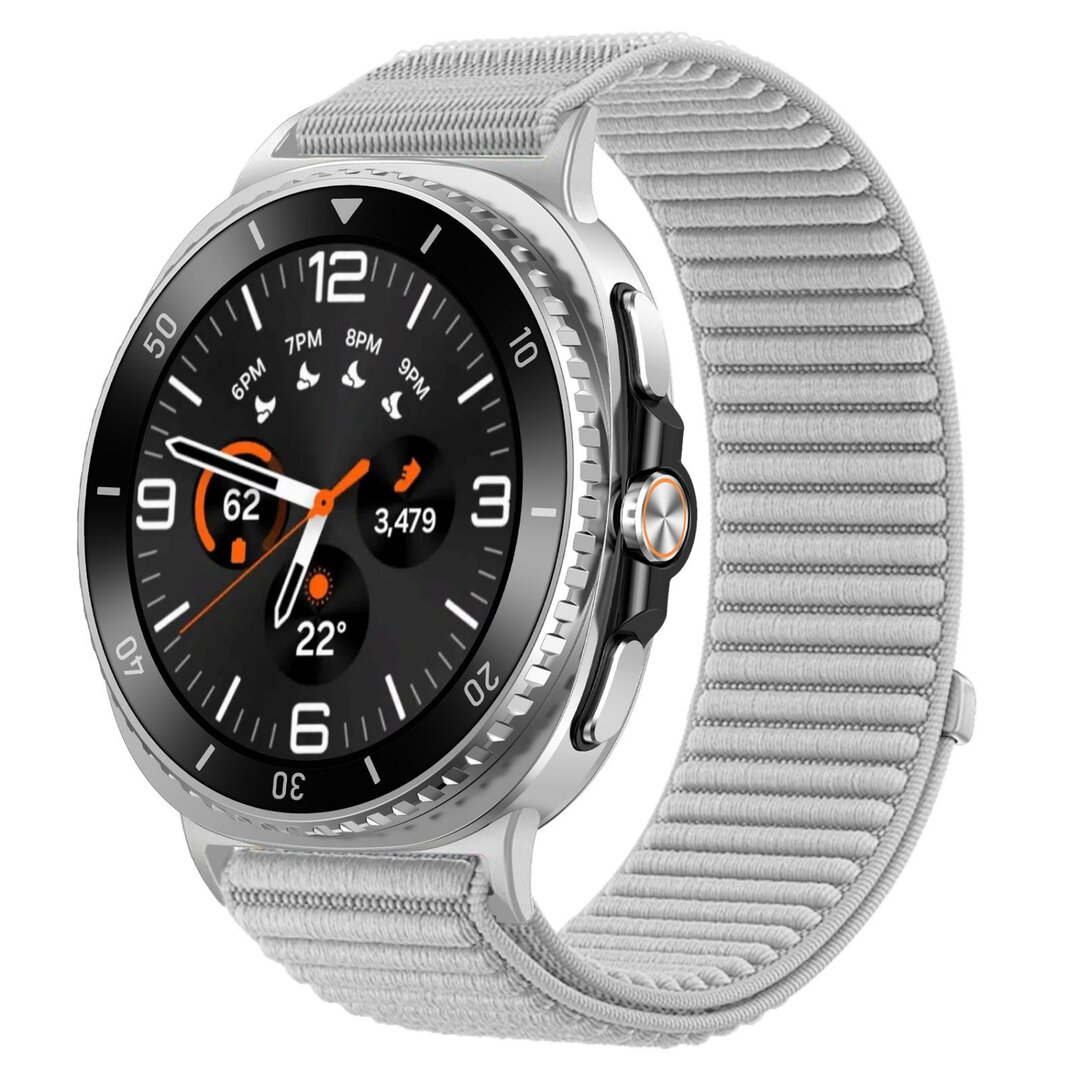 Nylon-Rippenband - Grau - Samsung Galaxy Watch 8 - 40mm / 44mm