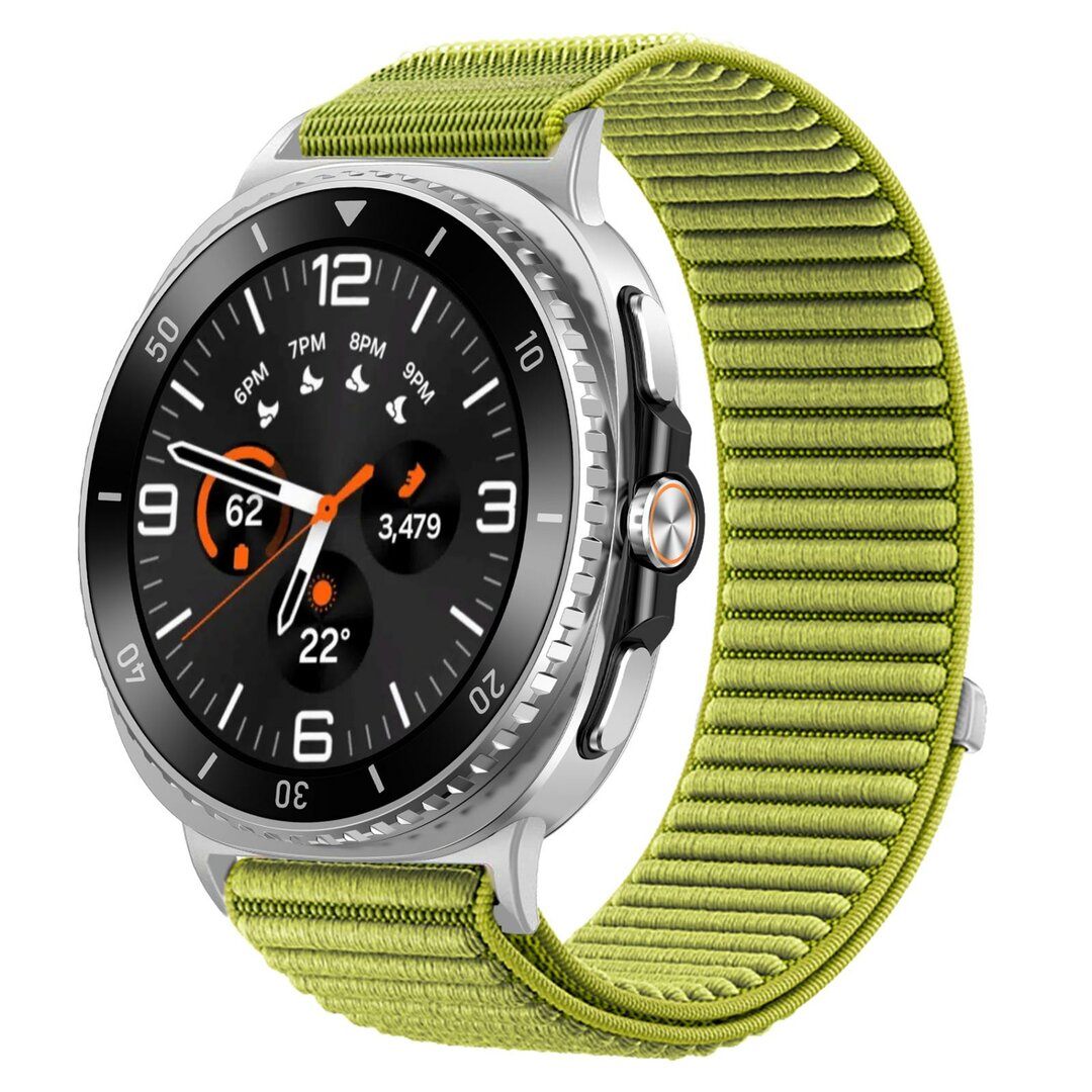 Nylon-Rippenband - Gr&uuml;n - Samsung Galaxy Watch 8 - 40mm / 44mm