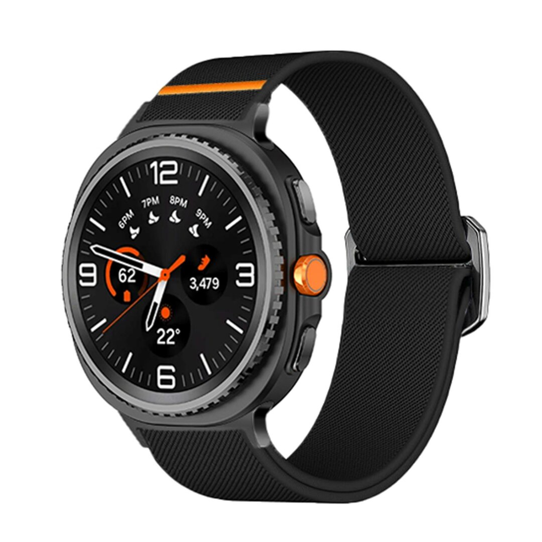 Nylon Loop Armband - Schwarz - Samsung Galaxy Watch 8 - 40mm / 44mm