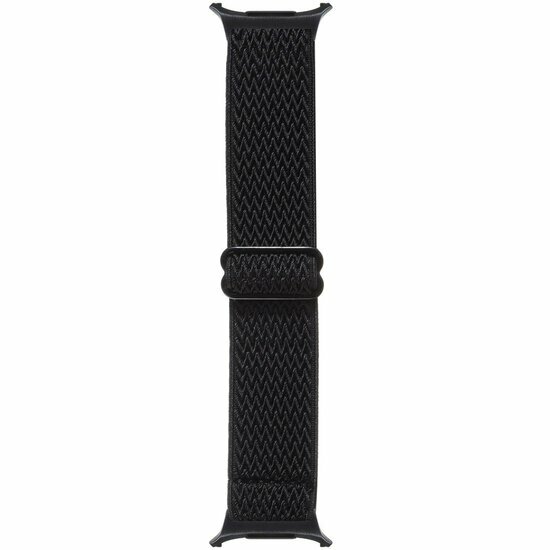 Elastisches Solo Loop Nylonarmband - Schwarz - Samsung Galaxy Watch 8 Classic - 46mm
