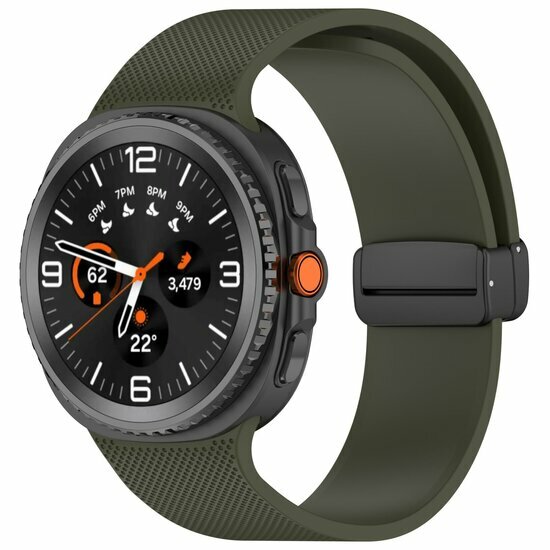 D-Schnalle Sportband - Armeegr&uuml;n - Samsung Galaxy Watch 8 Classic - 46mm