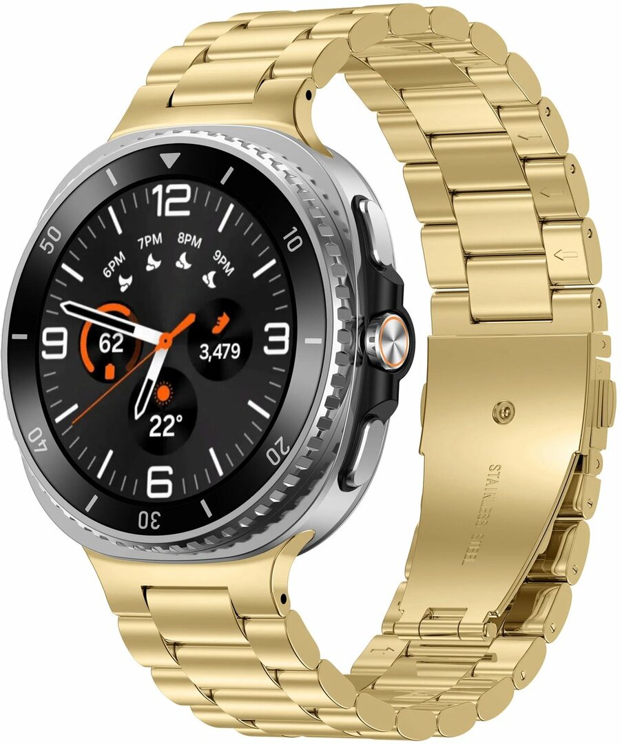 Stahlgliederarmband - Gold - Samsung Galaxy Watch 8 Classic - 46mm