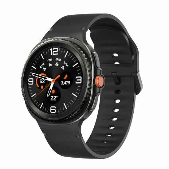 Weiches Silikonband - Gr&ouml;&szlig;e: M/L - Schwarz - Samsung Galaxy Watch 8 Classic - 46mm