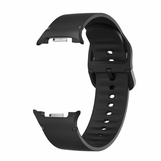 Weiches Silikonband - Gr&ouml;&szlig;e: M/L - Schwarz - Samsung Galaxy Watch 8 Classic - 46mm