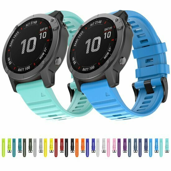 Silikonband - Hellblau - Garmin Fenix 7 / 6 / 5