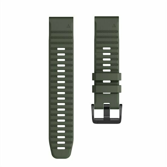 Silikonband - Armee gr&uuml;n - Garmin Fenix 7 / 6 / 5