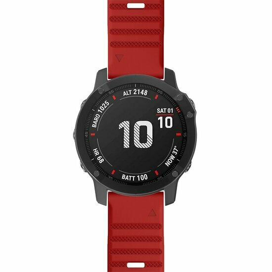 Silikonband - Rot - Garmin Fenix 7 / 6 / 5