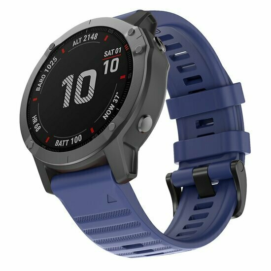 Silikonarmband - Dunkelblau - Garmin Epix Gen 2 (47mm) / MARQ / Quatix 7/6/5