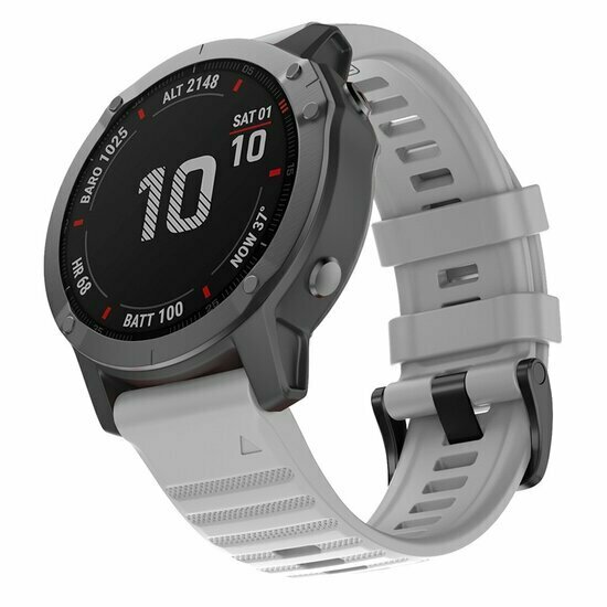 Silikonarmband - Grau - Garmin Approach S60 &amp; S62 / Instinct / Instinct 2 (Solar)