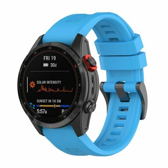 Silikon-Sportarmband - Blau - Garmin Tactix 8 - 51mm
