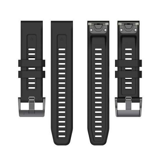 Silikon-Sportarmband - Schwarz - Garmin Tactix 8 - 51mm