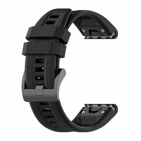 Silikon-Sportarmband - Schwarz - Garmin Tactix 8 - 51mm
