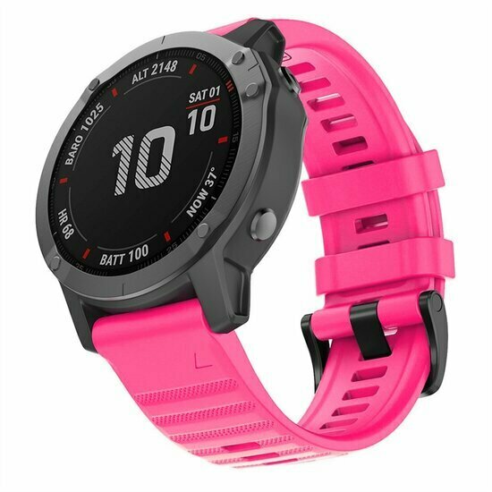 Silikonband - Rosa - Garmin Tactix 8 - 51mm