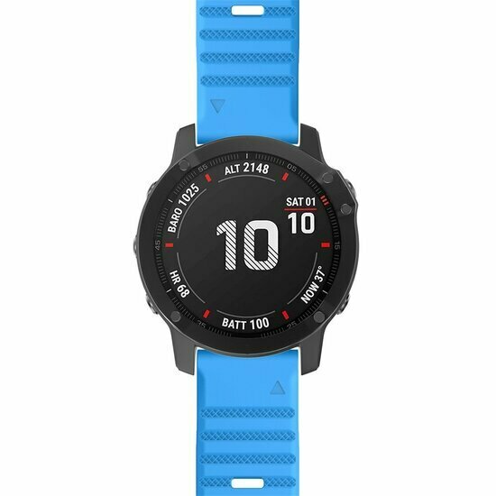 Silikonband - Blau - Garmin Tactix 8 - 51mm