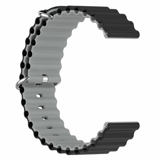 Garmin Vivoactive 6 / Vivoactive 5 / Vivoactive 3 - Ocean Style Armband - Schwarz/Grau