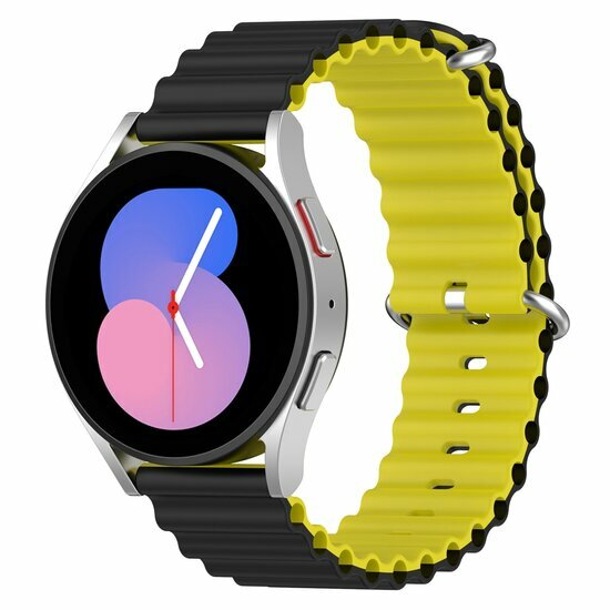 Garmin Vivoactive 6 / Vivoactive 5 / Vivoactive 3 - Ocean Style Armband - Schwarz / gelb