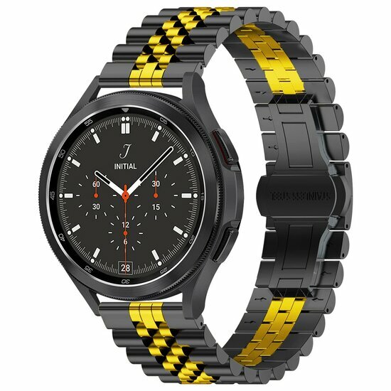 Stahlband - Schwarz mit Gold - Xiaomi Redmi Watch 5 Active / Redmi Watch 5 Lite