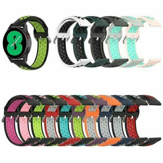 Silikon-Sportband mit Schnalle - Dunkelblau + Grau - Xiaomi Redmi Watch 5 Active / Redmi Watch 5 Lite