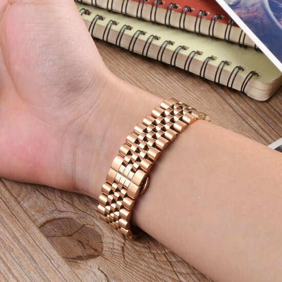 Stahlband - Ros&eacute;gold - Xiaomi Redmi Watch 5 Active / Redmi Watch 5 Lite