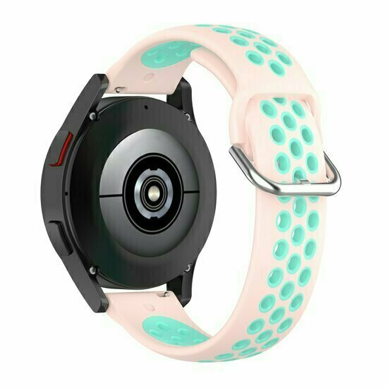 Silikon-Sportband mit Schnalle - Pink + T&uuml;rkis - Xiaomi Redmi Watch 5 Active / Redmi Watch 5 Lite