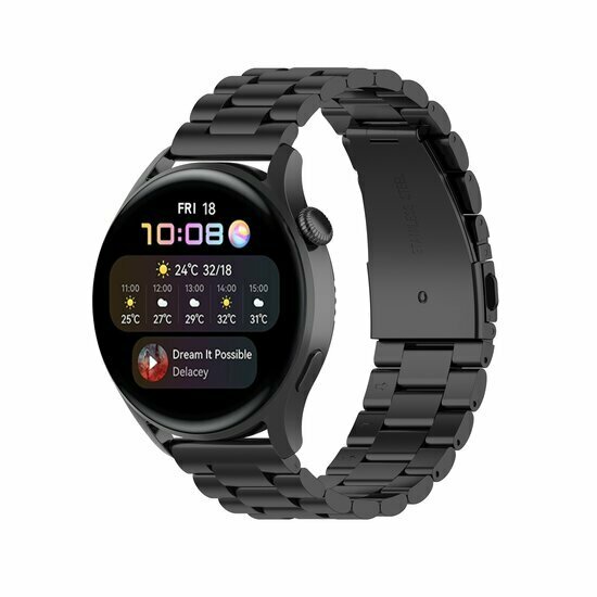 Stahlgliederarmband - Schwarz - Xiaomi Redmi Watch 5 Active / Redmi Watch 5 Lite