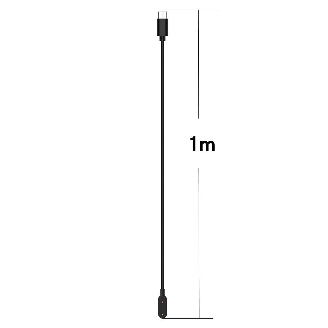 Ladeger&auml;t / Ladekabel - Geeignet f&uuml;r Huawei Watch Fit 4 / 3 / 2 / 1 / Fit New / Fit Mini - Huawei Honor Band - Huawei Band 9 / 8 / 7 / 6 - USB-C-Anschluss - 1 Meter - Schwarz